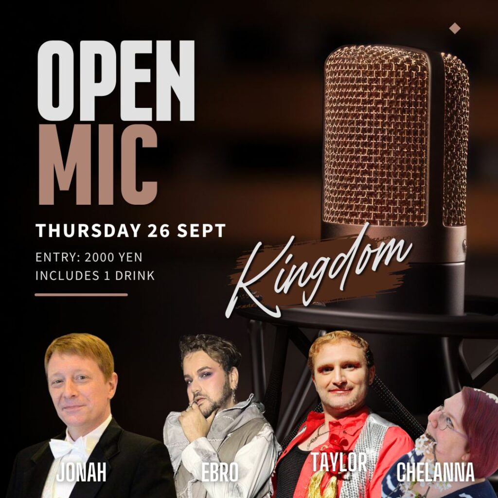 Open mic event every 4th thursday